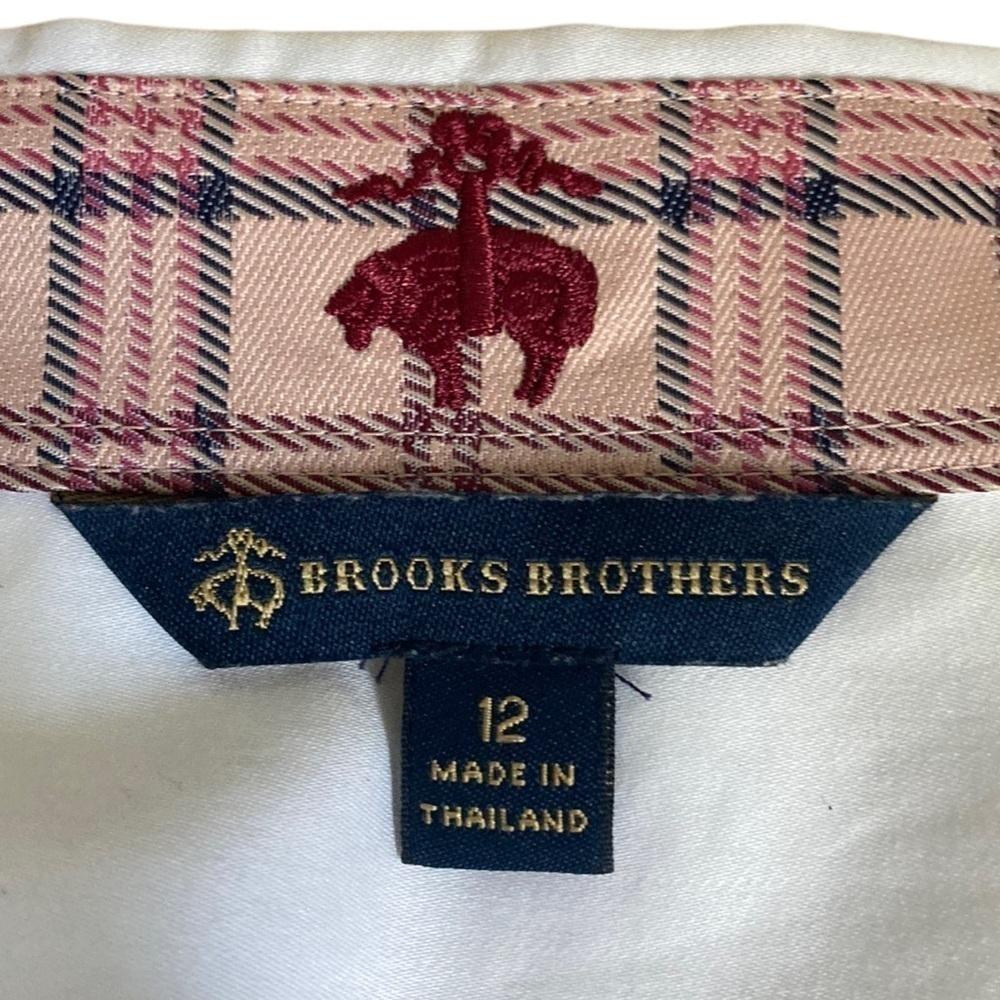 Brooks Brothers Thom Browne Black Fleece Button-Down Shirt Pink Plaid Detailing - Picture 7 of 11
